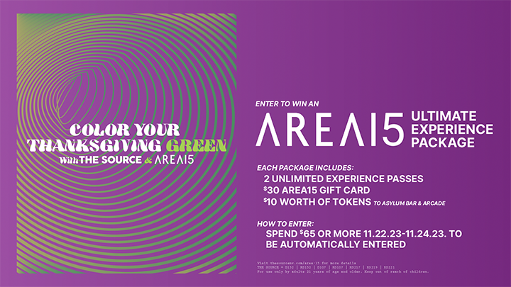 Color Your Thanksgiving Green with The Source & Area15 – Area15 Giveaway!